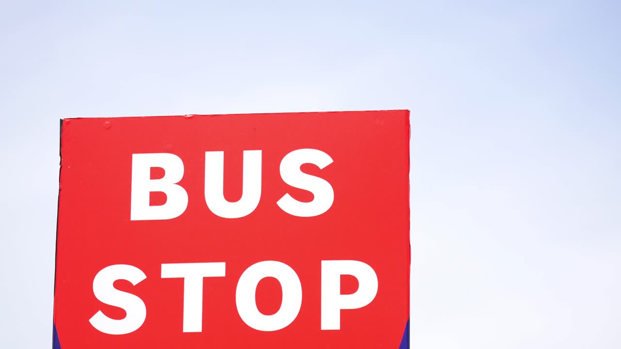 버스 정류장 표시