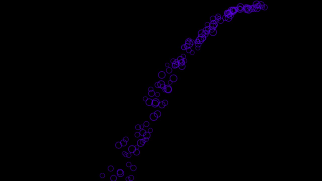 animación de partículas de forma de anillo gráficos de movimiento
