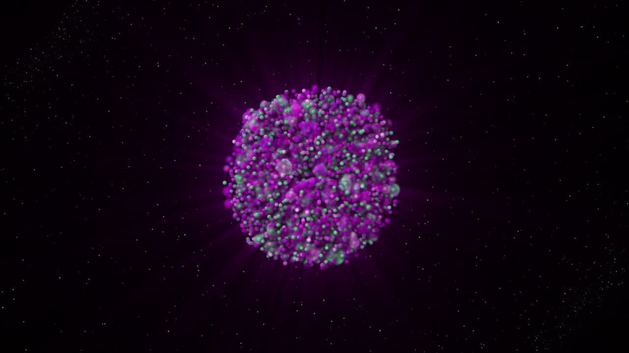 explosión abstracta colorida en el espacio