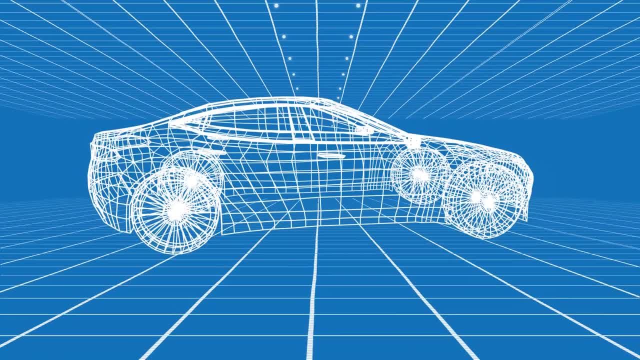 자동차의 회전 기술 도면