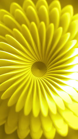 abstract yellow spiral flower design