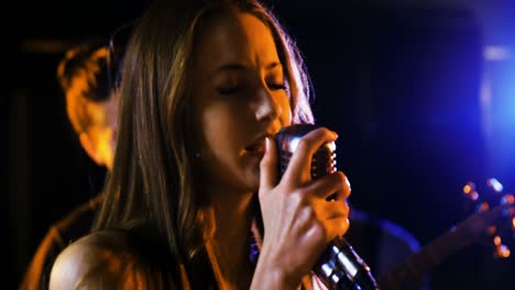 band performing in studio