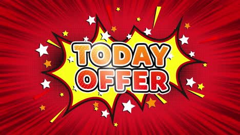 Today's Offer Comic Graphic Design