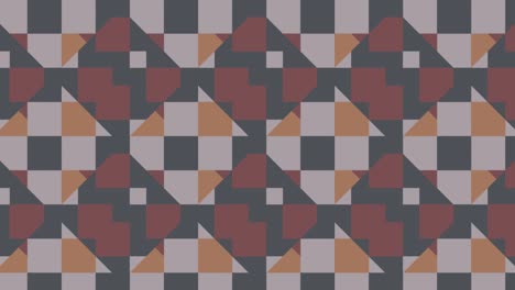 patrón animado de bucle sin costuras moderno con formas geométricas multicolores. fondo gráfico de movimiento de moda en un diseño plano con elementos geométricos
