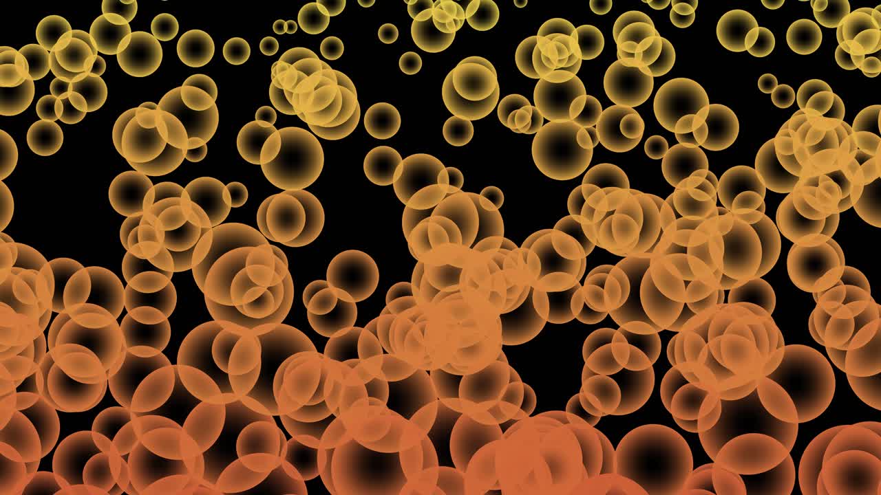 아래로 떨어지는 거품 입자 애니메이션 오버레이 비디오