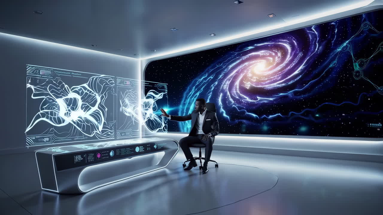 미래 우주 탐사 통제실