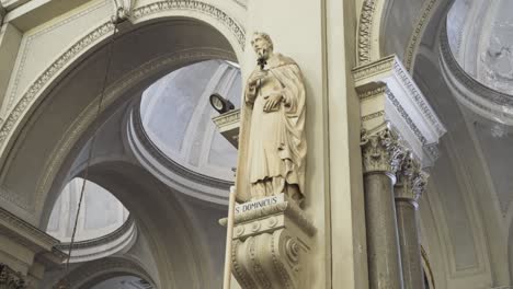 statue of saint in a church interior