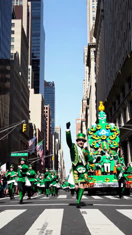 st. patrick's day parade celebration in the city