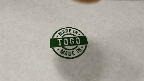 made in togo stamp and stamping loop