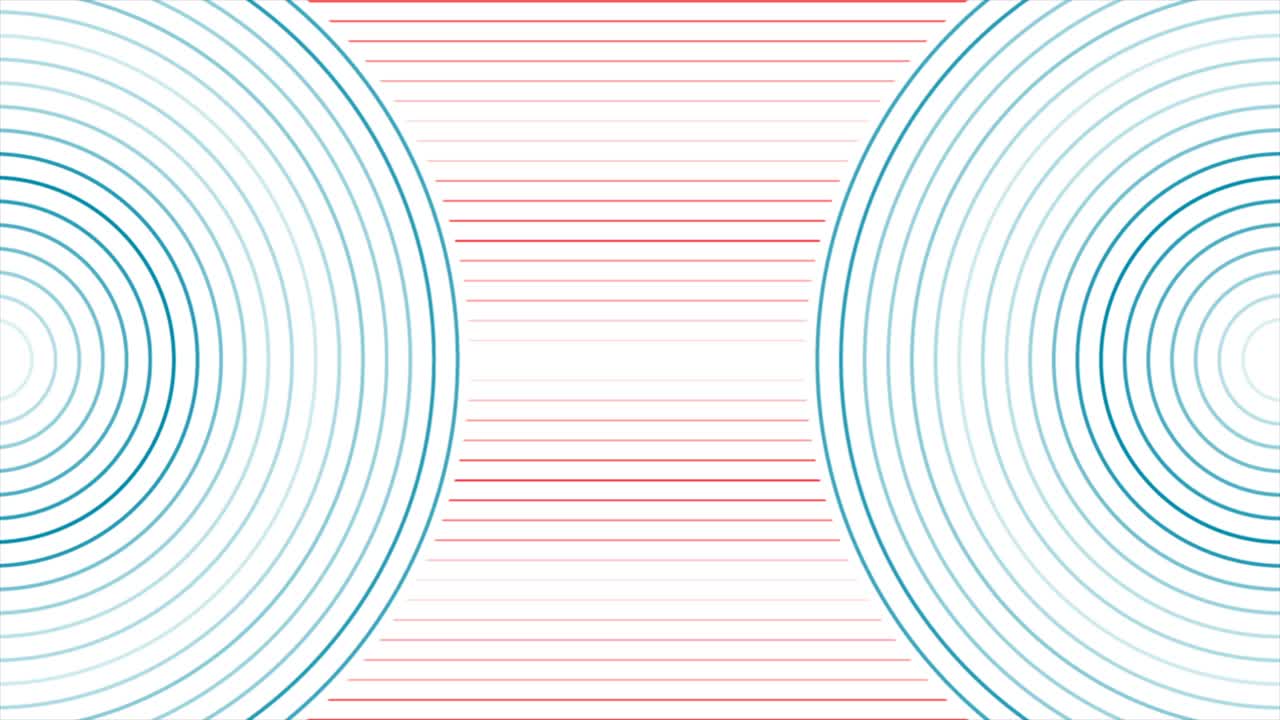 Sfondo animato geometrico tecnologico minimale con linee rosse e blu