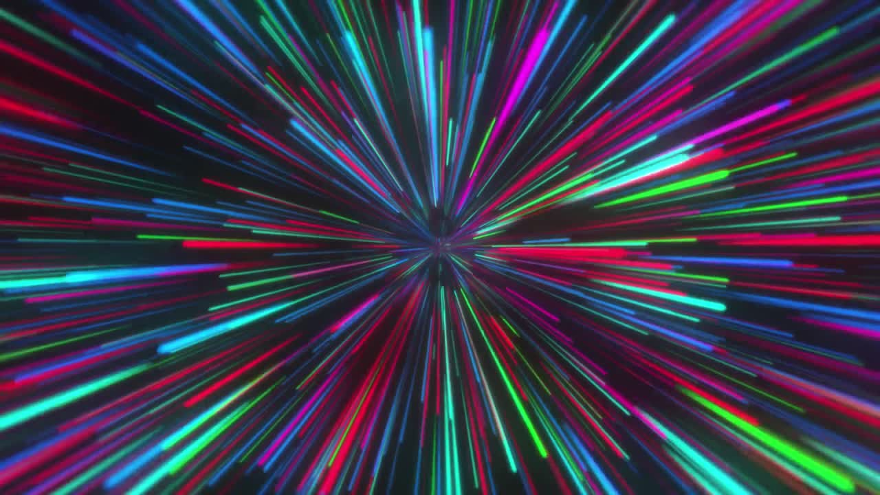 시원한 네온 모양의 애니메이션