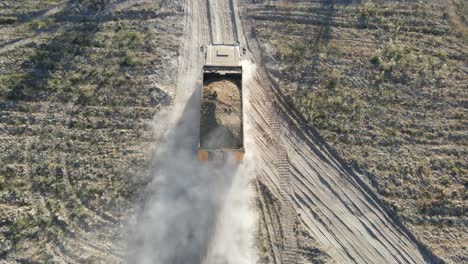 truck carrying soil