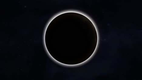 un eclipse lunar en el cielo