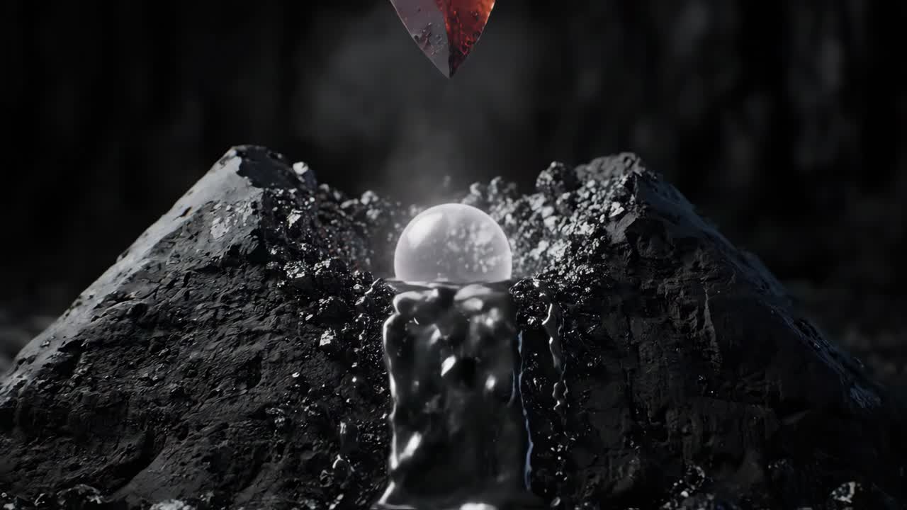 Liquid meets crystal