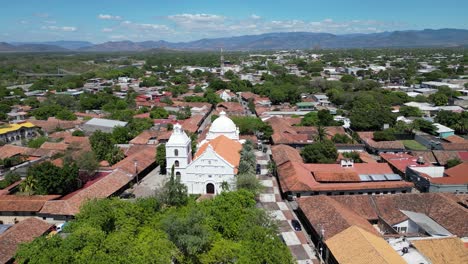 aerial view of choluteca, city with hispanic heritage architecture, honduras