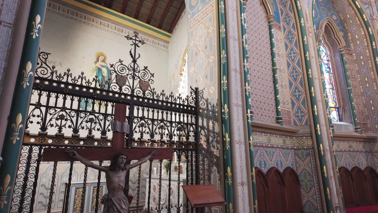 kilkenny city, irlanda, catedral de santa maría, paraíso de paz y luz y colores magníficos.