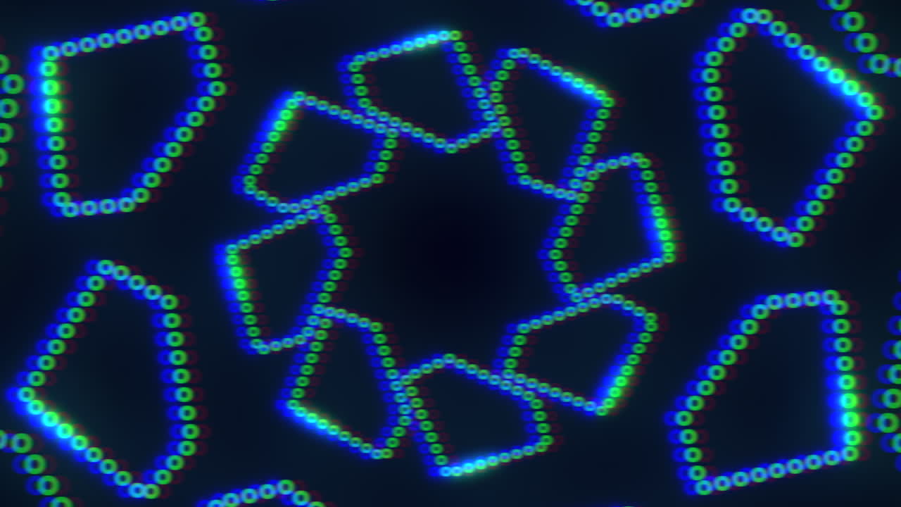 patrón de puntos simétricos sobre un fondo negro