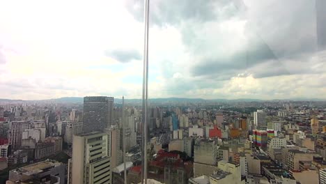 sao paulo, vista de la ciudad desde el techo del edificio