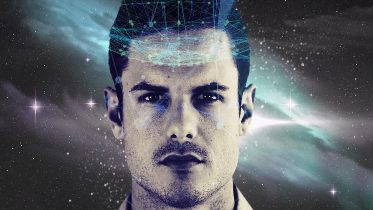 우주에 대한 인간에 대한 연결 네트워크