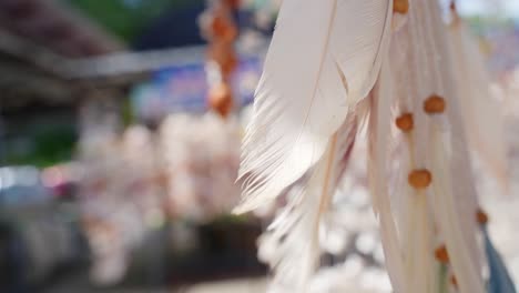 atrapador de sueños con plumas