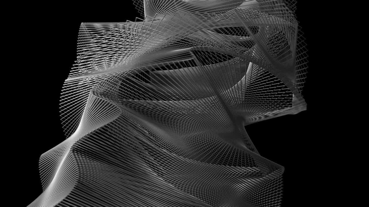 4K Abstract Undulating Geometry.
