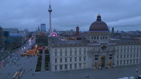 berlín ciudad de invierno palacio mercado de navidad