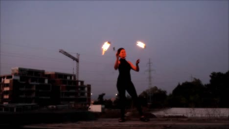 woman dancing with fire 02