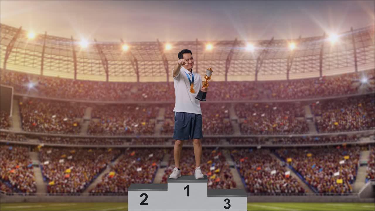 스포츠 경기장 의 승자 자리 에서