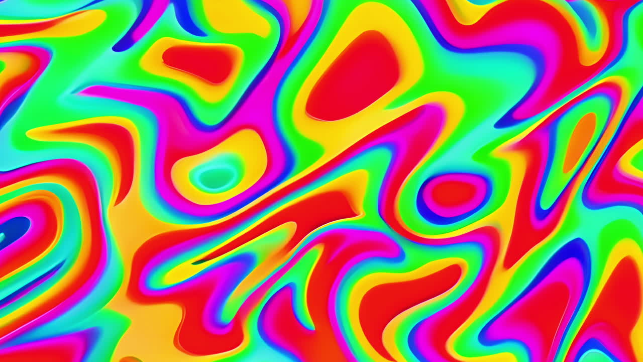 Vibrant Swirling Psychedelic Abstract Pattern