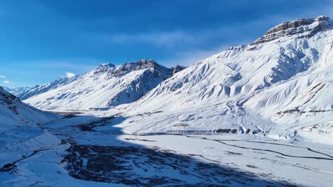 snowy himalayan valley