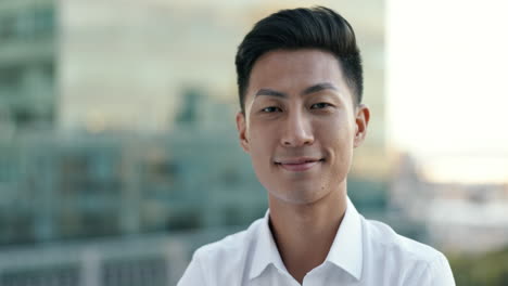 smiling asian businessman portrait