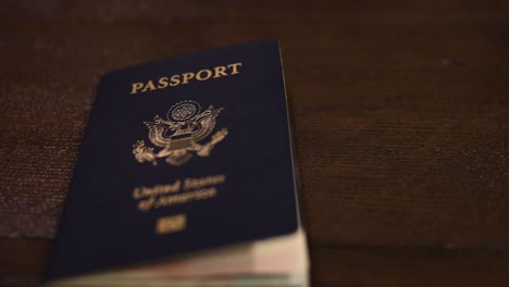 u.s. passport booklet, a sliding view