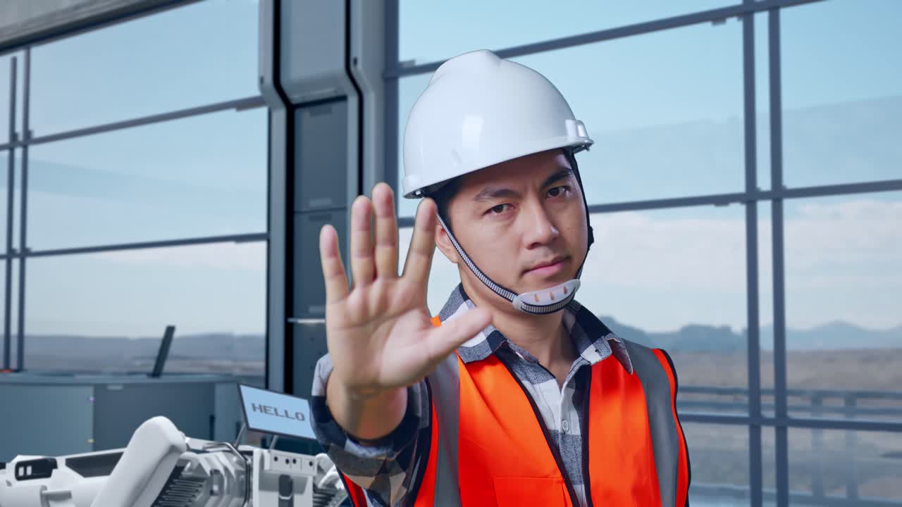 현대 시설에서 정지 신호를 주는 엔지니어