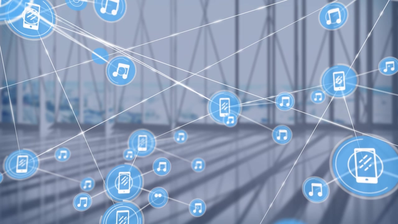 Cep Telefonu ve Müzik Simgelerinin Dijital Ağı