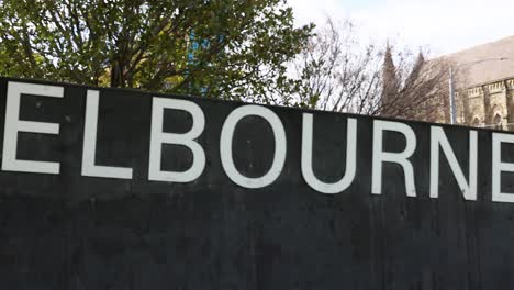 signage and architecture at melbourne museum