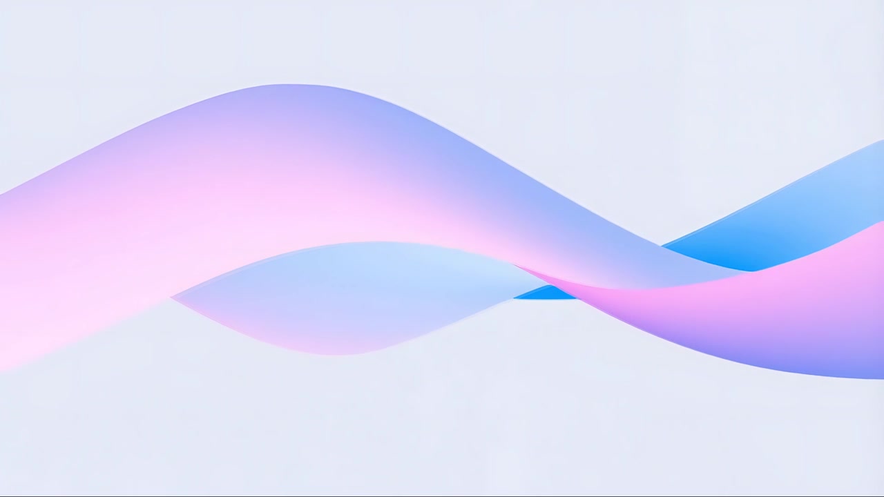 Sfondo Minimalista Astratto con Onde in Movimento 4K