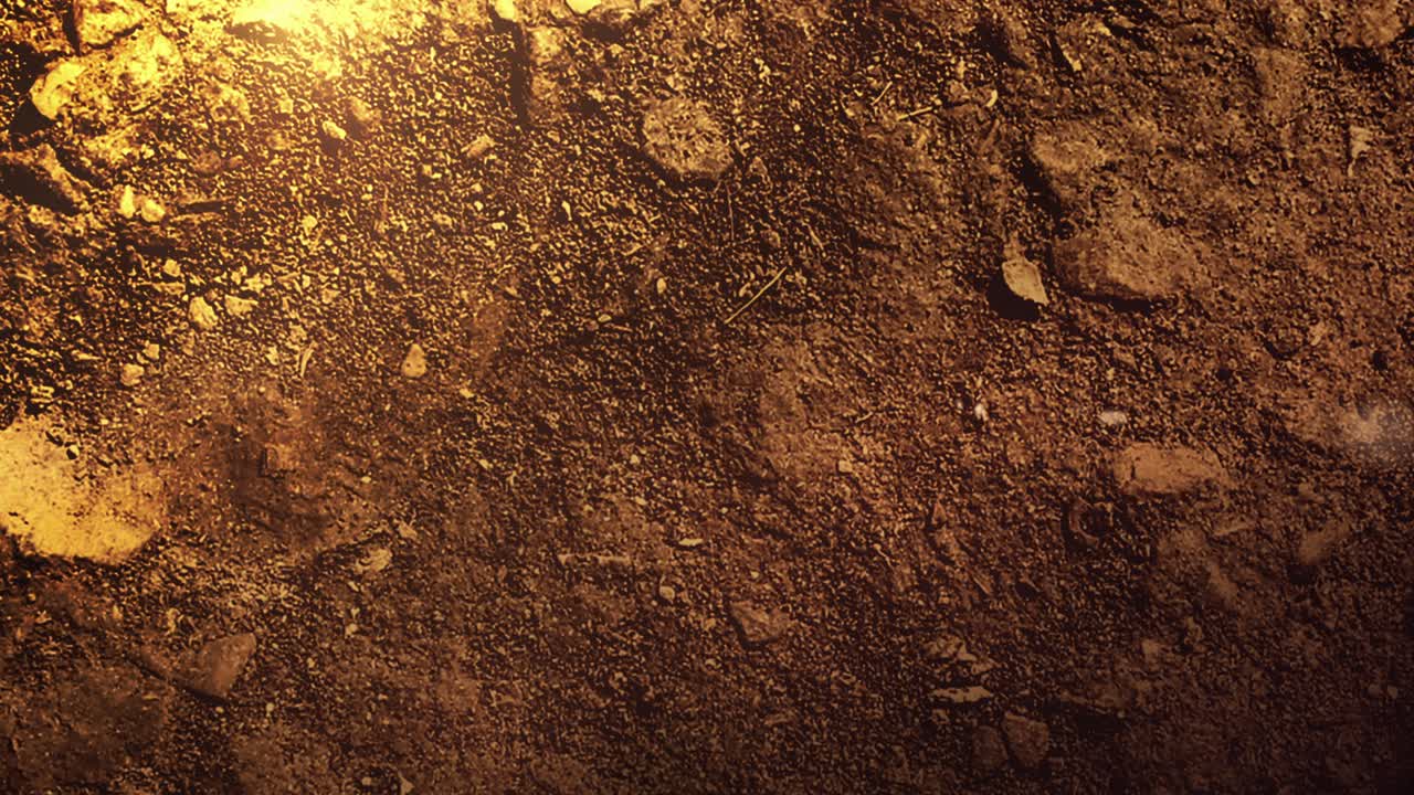 piedras y efecto de la luz en la textura del planeta