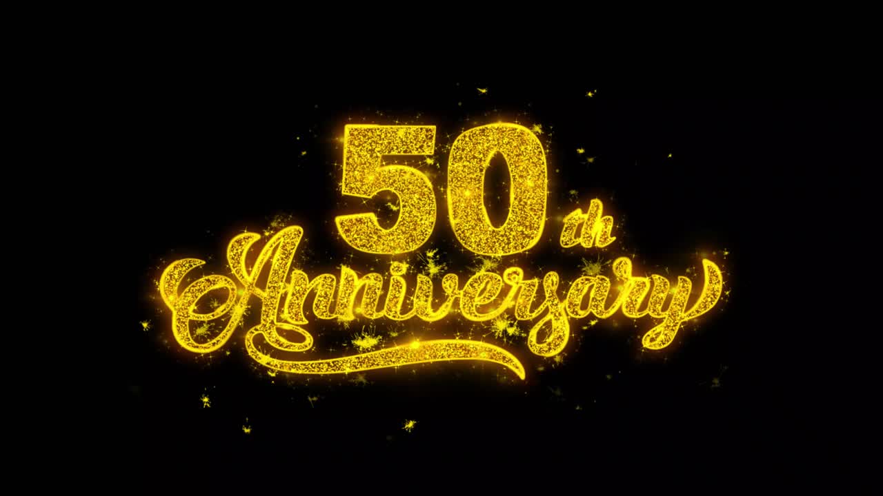 50th Anniversary Sparkle Graphic