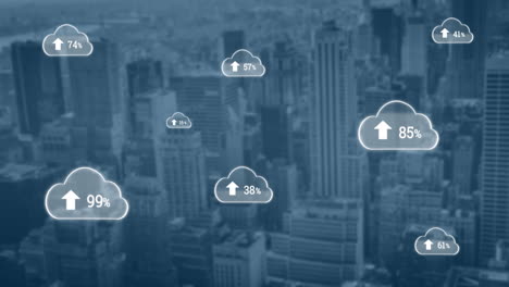 Upload in the digital cloud