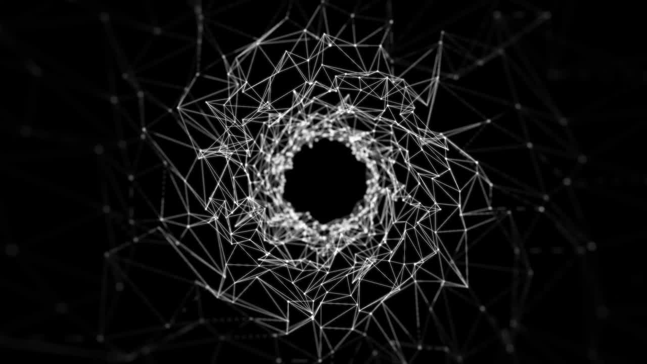 fondo de movimiento de túnel abstracto 4k