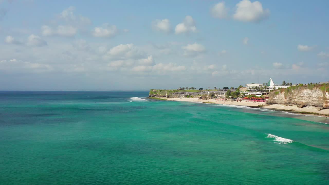 Beautiful Beach and Cliff Landscape in Bali