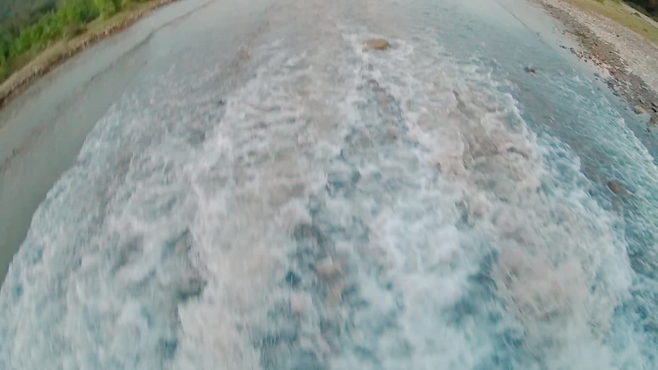 River flowing over rocks