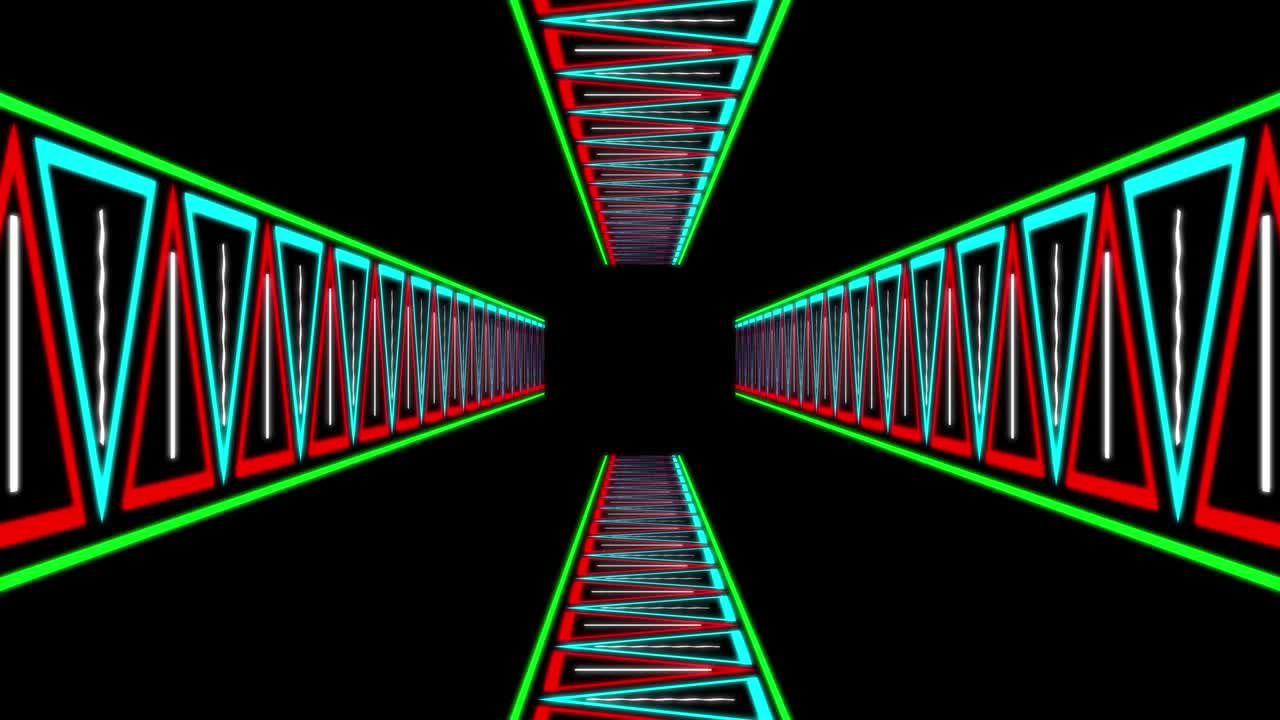사이버 터널 진행 애니메이션 모션 그래픽