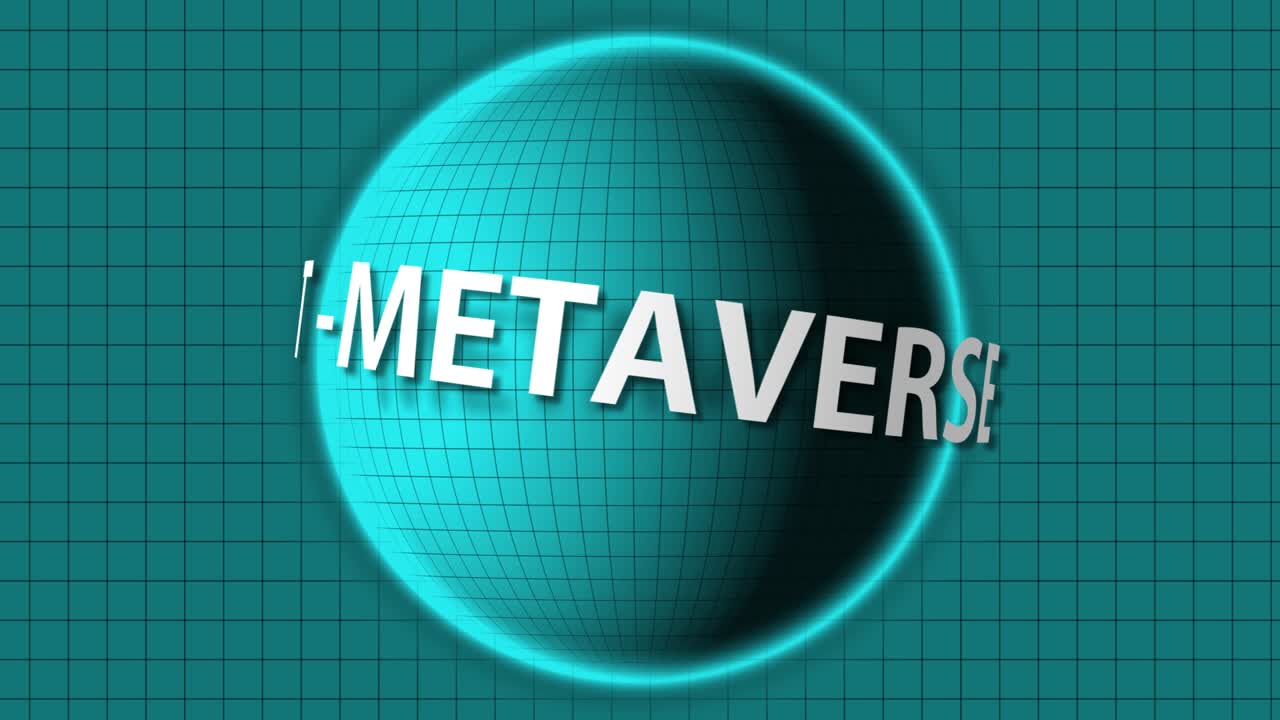 NFT Non Fungible Token concept digital Art, seamless loop, Metaverse, Blockchain