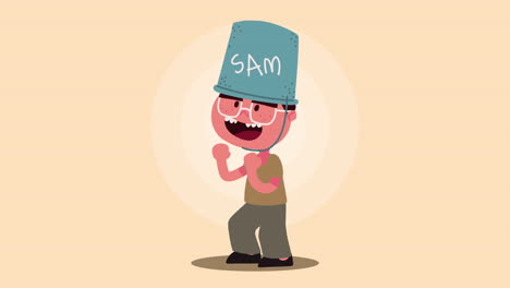 animación de personajes de niños pequeños