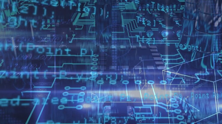Animation of network of connections over data processing