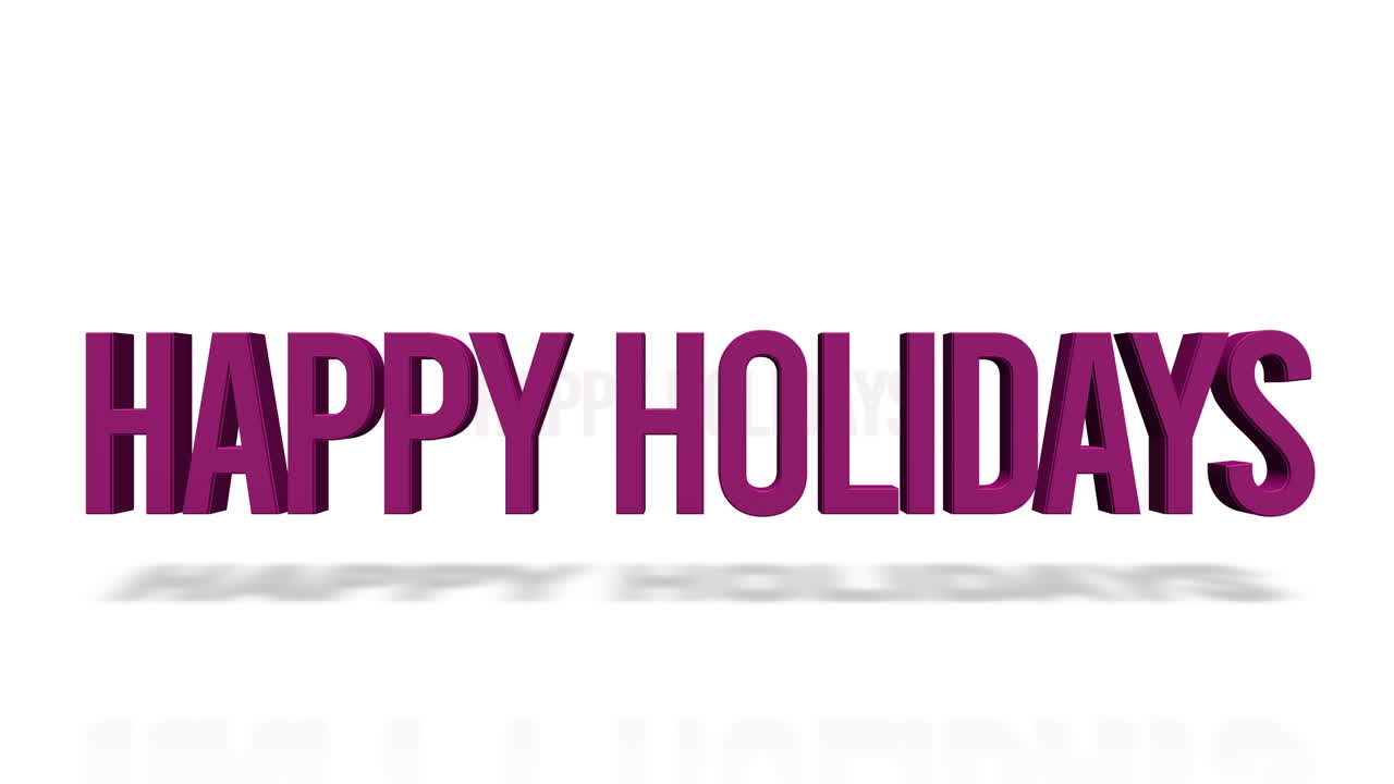 rodando texto de felices fiestas en degradado blanco