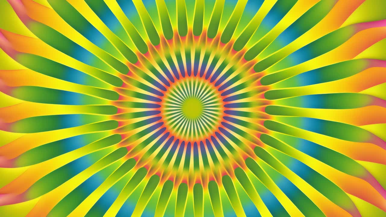 Motivo astratto radiale colorato