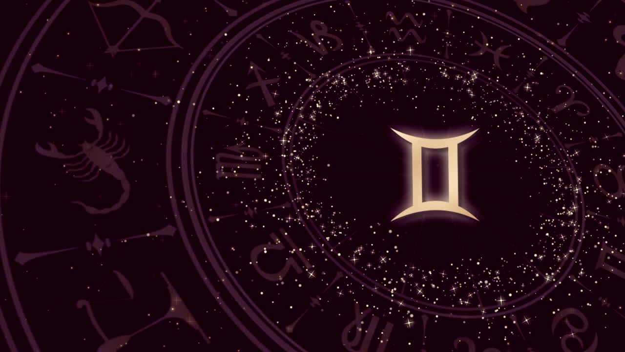 signo del zodiaco gemini y rueda del horóscopo