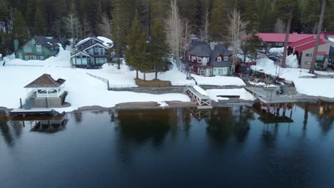 shoreline of donner lake in california